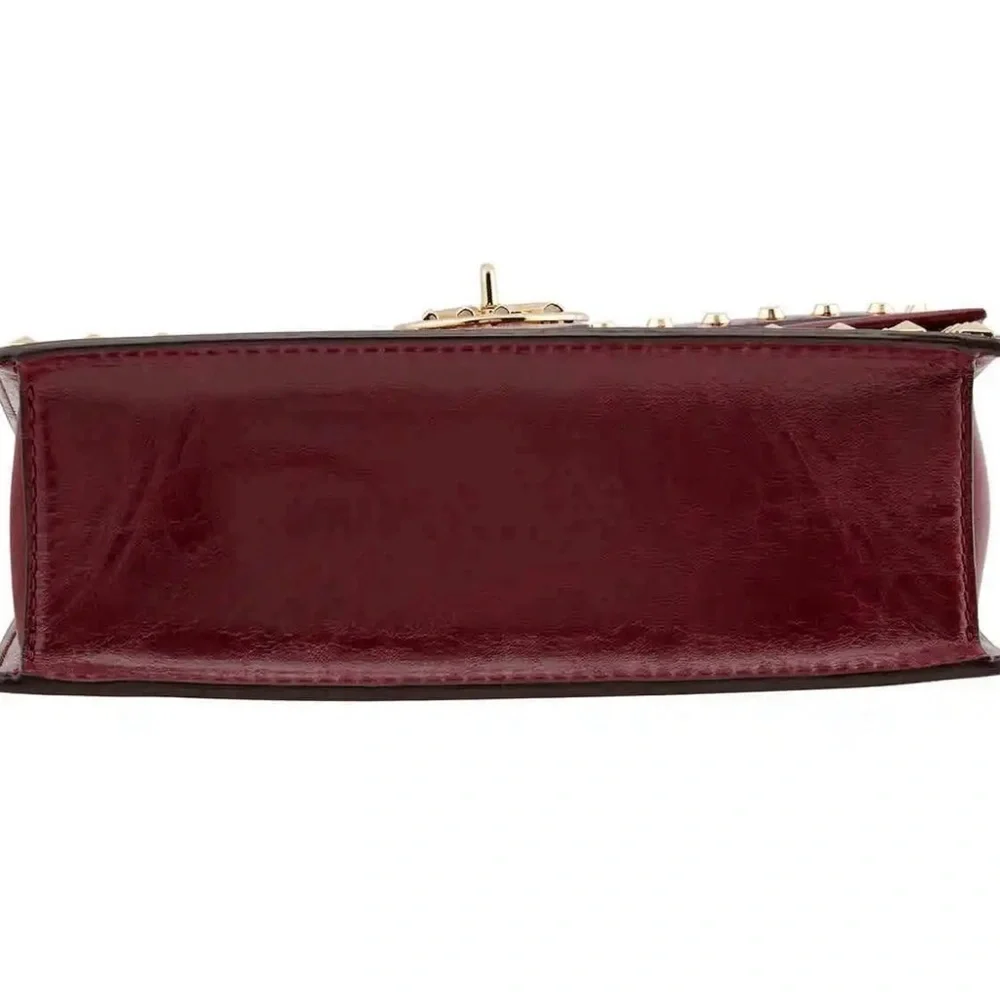 Michael Kors Patent Leather Greenwich Crossbody Bag Burgandy Purse NWT $… - Picture 7 of 12